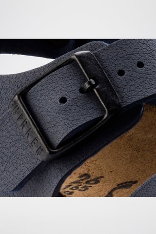 Leren Sandalen New York - Marineblauw - Smal