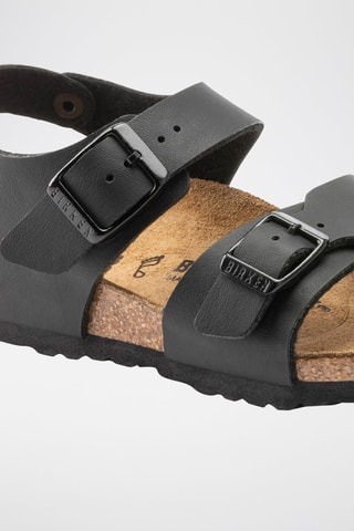 Leren Sandalen New York - Zwart - Smal