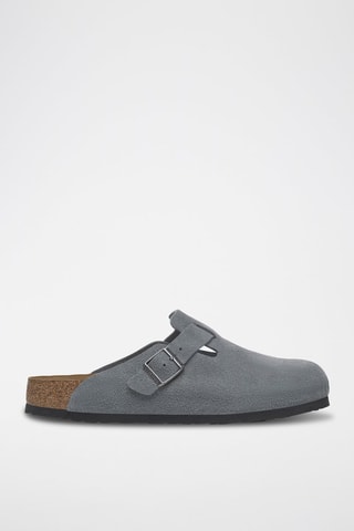 Leren Clogs Boston - Grijs - Normaal