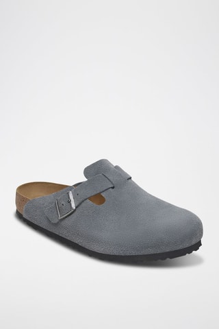 Leren Clogs Boston - Grijs - Normaal