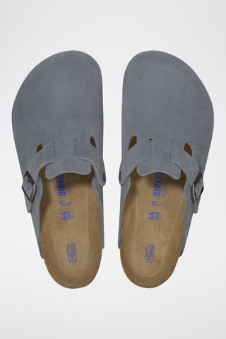 Leren Clogs Boston - Grijs - Normaal