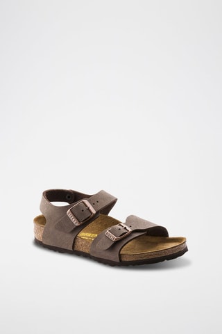 Leren Sandalen New York - Lichtbruin - Smal