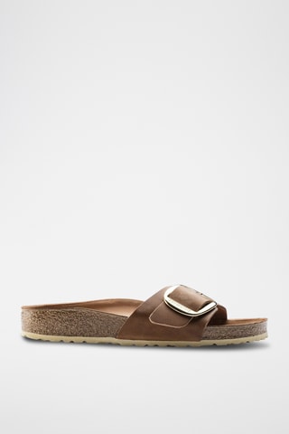 Leren Muiltjes Madrid - Camel - Smal