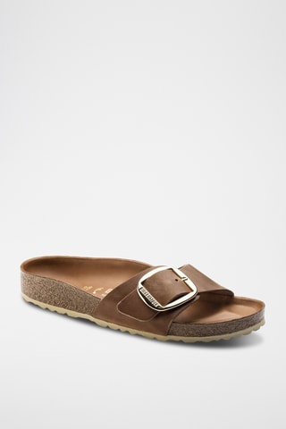 Leren Muiltjes Madrid - Camel - Smal