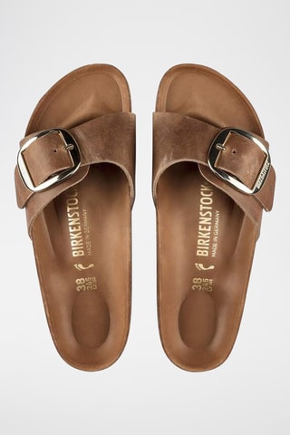 Leren Muiltjes Madrid - Camel - Smal