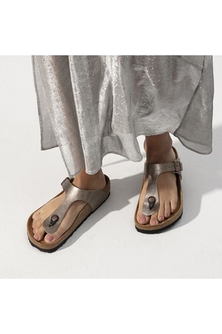 Sandales Gizeh - Taupe métallisé - Normale
