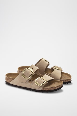 Leren Muiltjes Arizona - Beige - Smal