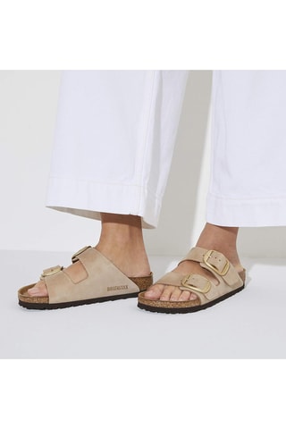 Leren Muiltjes Arizona - Beige - Smal