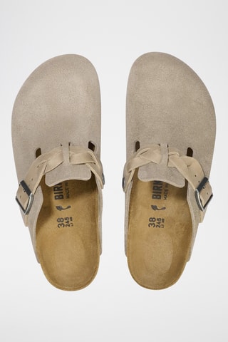 Nubuck Clogs Boston - Taupe - Smal