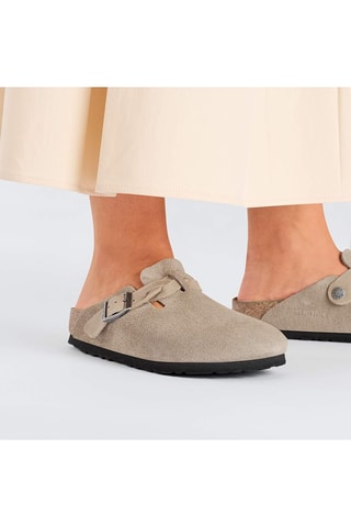 Nubuck Clogs Boston - Taupe - Smal