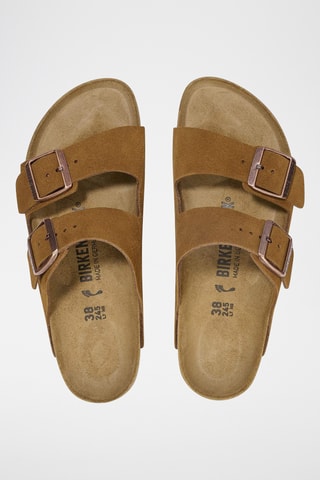 Nubuck Muiltjes Arizona - Camel - Smal