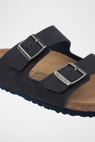 Leren Muiltjes Arizona - Marineblauw - Smal