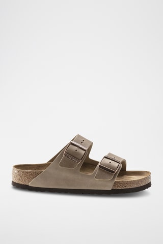 Leren Muiltjes Arizona - Taupe - Normaal