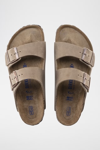 Leren Muiltjes Arizona - Taupe - Normaal