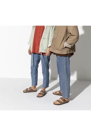 Leren Muiltjes Arizona - Taupe - Normaal