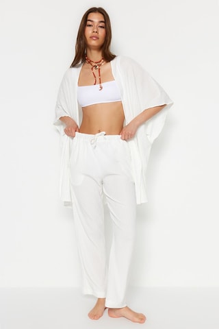 Kimono y pantalón - Crudo