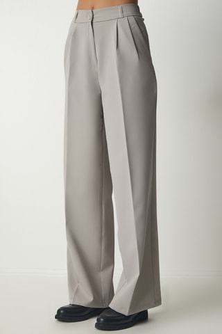 Pantalón palazzo - Gris