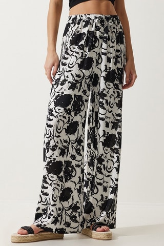 Pantalón palazzo - Blanco