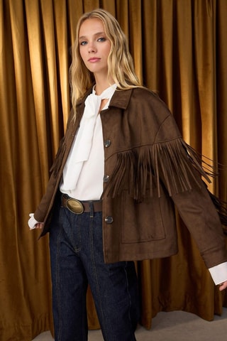 Chaqueta oversize - Marrón