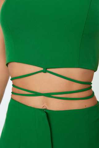 Crop top bustier - Verde