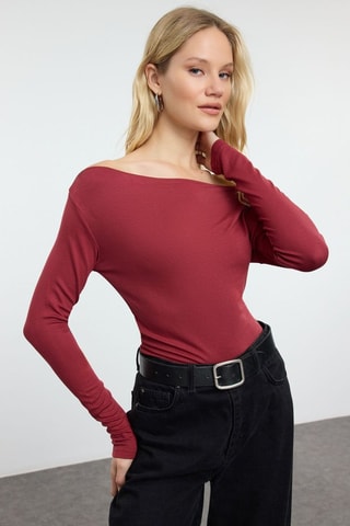 Top slim fit - Rojo