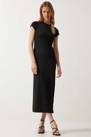 Vestido recto - Negro