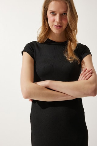 Vestido recto - Negro