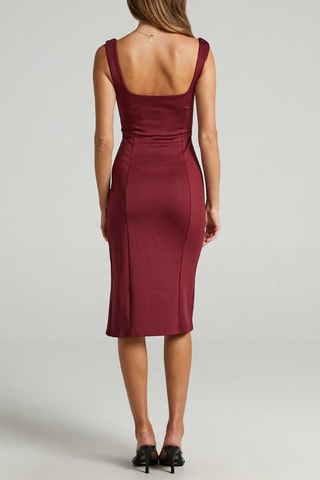 Vestido midi - Burdeos