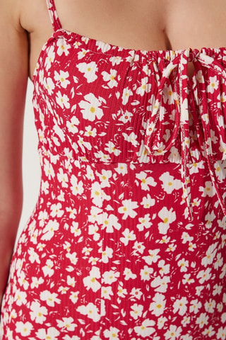 Vestido de tubo - Rosa viejo y blanco