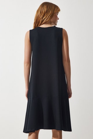 Vestido trapecio - Negro
