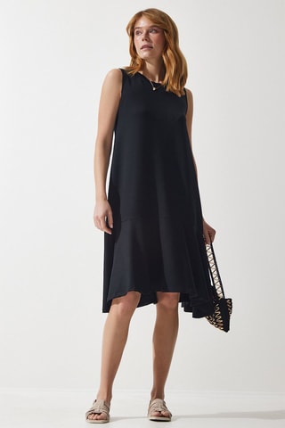 Vestido trapecio - Negro