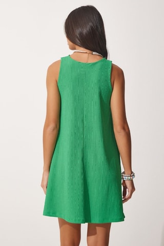 Vestido trapecio - Verde claro