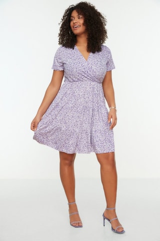 Vestido evasé - Malva
