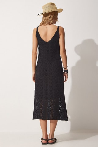 Vestido midi - Negro