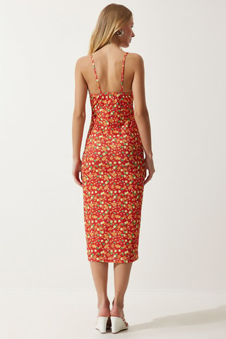 Vestido midi - Naranja