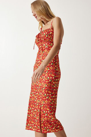 Vestido midi - Naranja