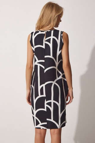 Vestido recto - Negro 