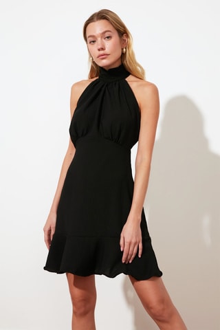 Vestido evasé - Negro