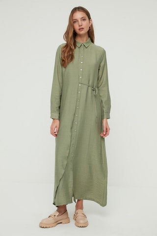 Vestido camisero - Verde