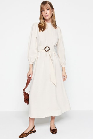 Vestido largo - Beige