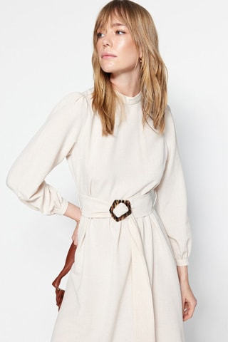 Vestido largo - Beige