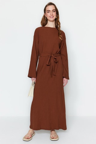 Vestido largo - Marrón