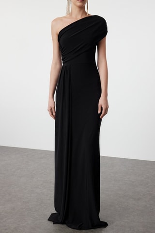 Vestido asimétrico - Negro
