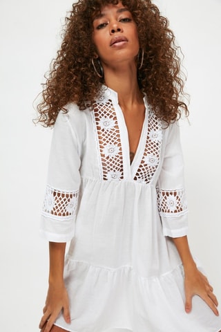 Vestido de playa - Blanco