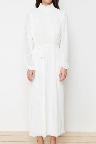 Vestido midi - Nude