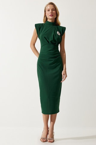Vestido de tubo - Verde oscuro