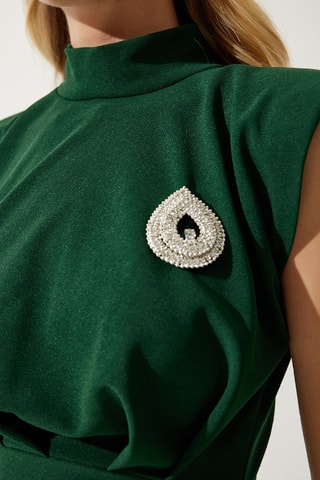 Vestido de tubo - Verde oscuro