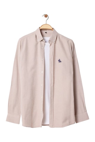 Camisa regular fit - Beige