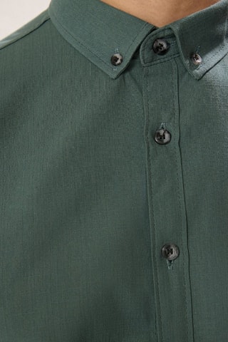 Camisa slim fit - Verde