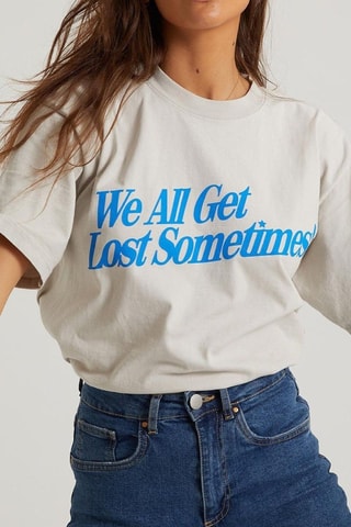 Camiseta oversize - Crudo